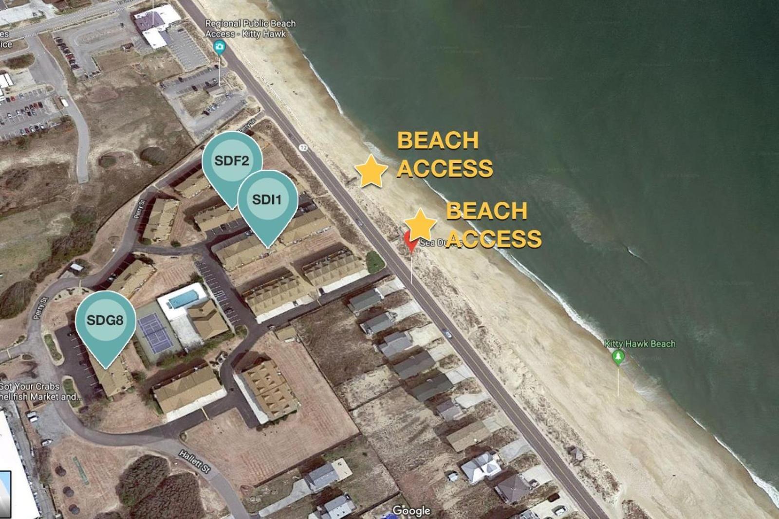 Sdi1 Sea Dunes I1 Steps To The Beach Kitty Hawk Exterior photo